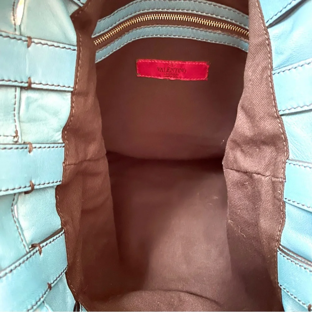 Authentic Rare Valentino Garavani Vertigo Rose Genuine Lambskin Leather Bag